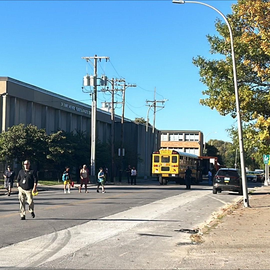 Car crash involving JCPS bus 1830 - 10.8.24